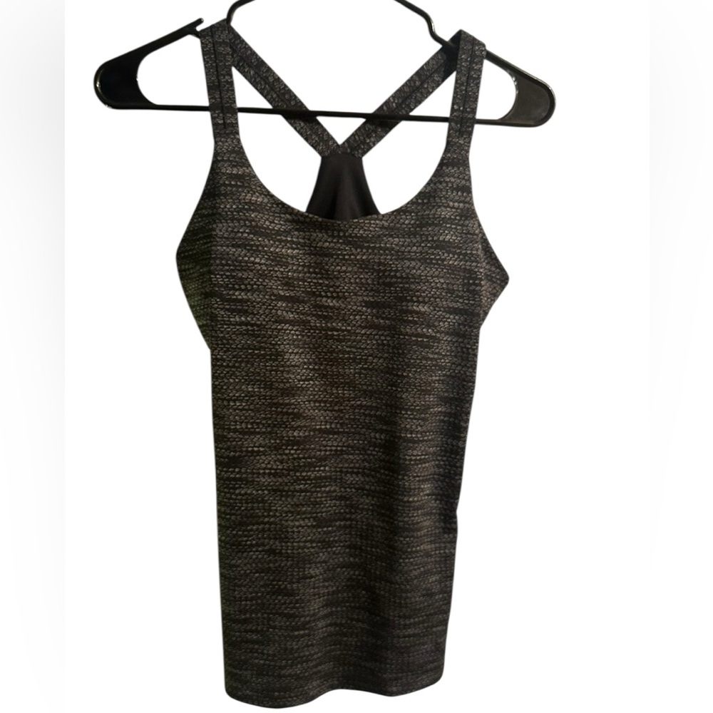 Athleta Black and Gray Strappy Tank Top - Picture 1 of 2